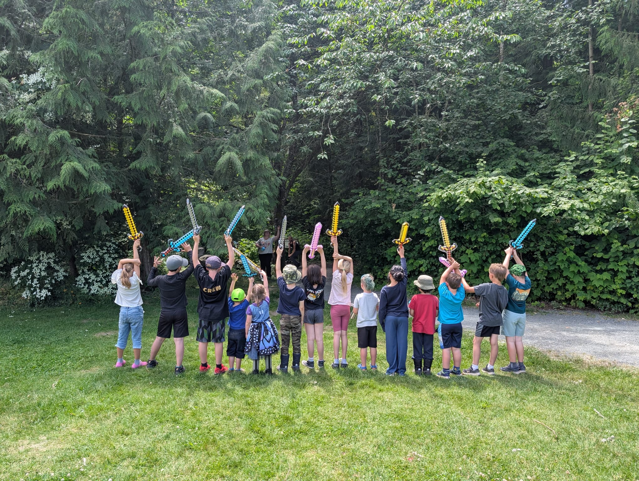 Happy kids at party